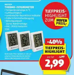 Hofer BRESSER THERMO-/HYGROMETER Angebot