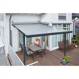 Hellweg Terrassenüberdachung „Standard“, 300x400 cm anthrazit 248802 HELLWEG Angebot