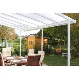 Hellweg Terrassenüberdachung „Standard“, 400x400 cm weiß 248797 HELLWEG Angebot