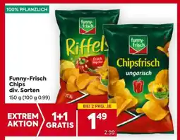 Billa Funny-Frisch Chips div. Sorten Angebot