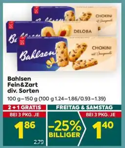 Billa Bahlsen Fein & Zart div. Sorten Angebot
