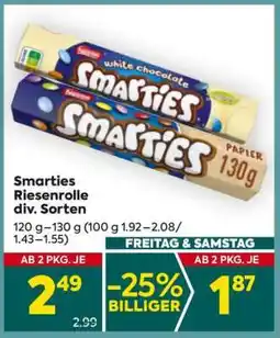 Billa Smarties Riesenrolle div. Sorten Angebot