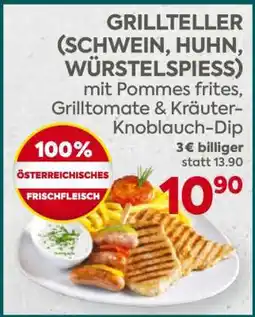 Billa GRILLTELLER (SCHWEIN, HUHN, WÜRSTELSPIESS) Angebot