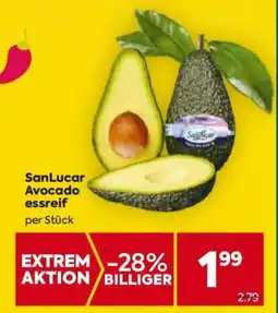Billa SanLucar Avocado essreif Angebot