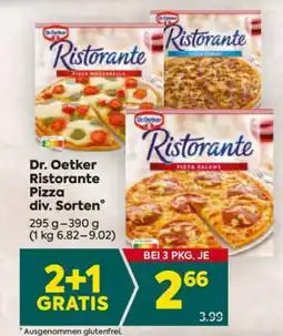 Billa Dr. Oetker Ristorante Pizza div. Sorten Angebot