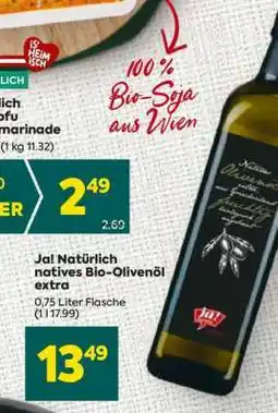 Billa Ja! Natürlich natives Bio-Olivenöl extra Angebot