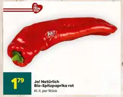 Billa Ja! Natürlich Bio-Spitzpaprika rot Angebot