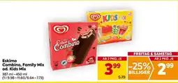 Billa Eskimo Combino, Family Mix od. Kids Mix Angebot