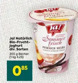 Billa Ja! Natürlich Bio-Fruchtjoghurt div. Sorten Angebot