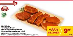 Billa Hofstädter Fair zum Tier! Die Grillerei Grillmix vom Strohwolschwein mariniert Angebot