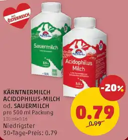 PENNY Kärntnermilch acidophilusmilch od. sauermilch Angebot