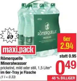 Maximarkt Römerquelle Mineralwasser Angebot