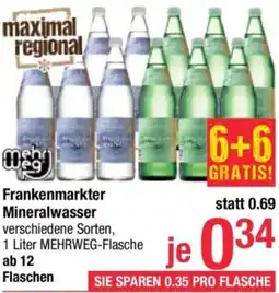 Maximarkt Frankenmarkter Mineralwasser Angebot