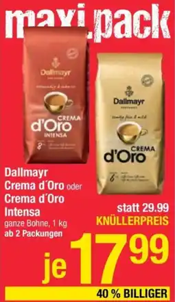 Maximarkt Dallmayr Crema d'Oro oder Crema d'Oro Intensa Angebot