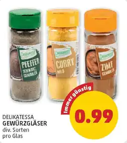 PENNY Delikatessa gewürzgläser Angebot