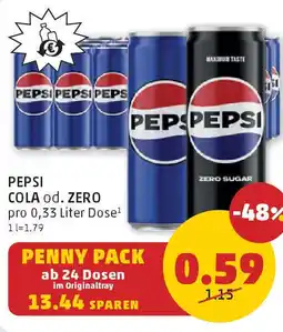 PENNY Pepsi cola od. zero Angebot