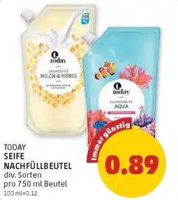 PENNY Today seife nachfüllbeutel Angebot