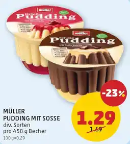 PENNY Müller pudding mit sosse Angebot