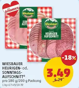 PENNY Wiesbauer heurigen od. sonntags aufschnitt Angebot