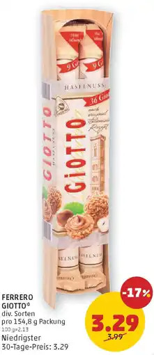 PENNY Ferrero giotto Angebot