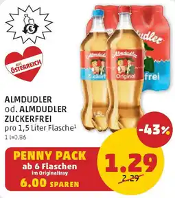 PENNY Almdudler od. almdudler zuckerfrei Angebot