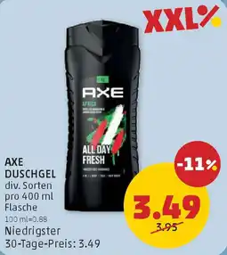 PENNY Axe duschgel Angebot