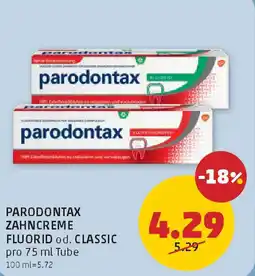 PENNY Parodontax zahncreme fluorid od. classic Angebot