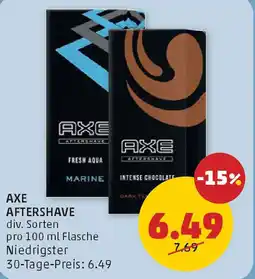 PENNY Axe aftershave Angebot