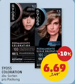 PENNY Syoss coloration Angebot