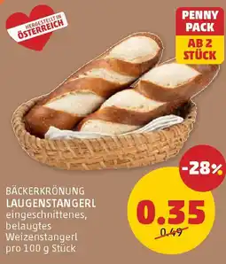 PENNY Bäckerkrönung laugenstangerl Angebot