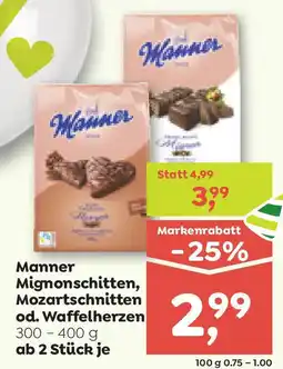 ADEG Manner Mignonschitten, Mozartschnitten od. Waffelherzen Angebot
