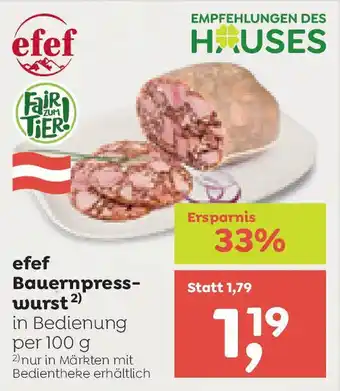 ADEG efef Bauernpresswurst Angebot