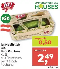 ADEG ja! Natürlich Bio Mini Gurken Angebot