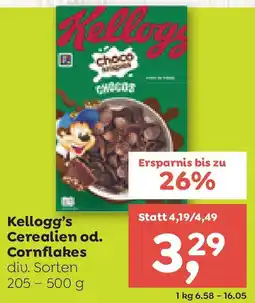 ADEG Kellogg's Cerealien od. Cornflakes Angebot