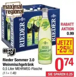 Maximarkt Rieder Sommer 3.0 Weinmischgetränk Angebot
