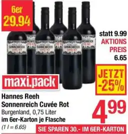 Maximarkt Hannes Reeh Sonnenreich Cuvée Rot Angebot