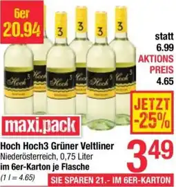 Maximarkt Hoch Hoch3 Grüner Veltliner Angebot