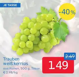 T&G Trauben weiß kernlos Angebot