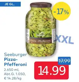 T&G Seeburger Pizza Pfefferoni Angebot