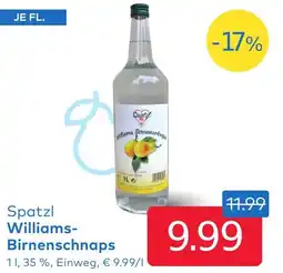 T&G Spatzl Williams- Birnenschnaps Angebot
