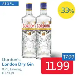 T&G Gordon's London Dry Gin Angebot