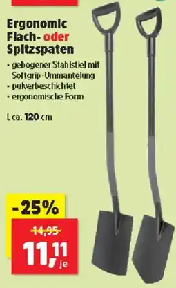 Thomas Philipps Ergonomic Flach oder Spitzspaten Angebot