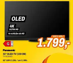Expert Panasonic 55" OLED-TV (139 CM) Angebot