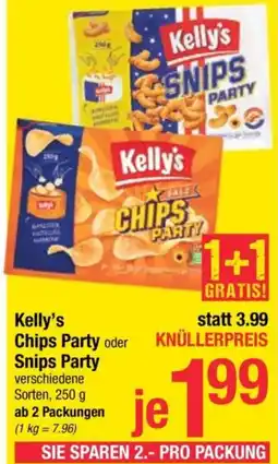 Maximarkt Kelly's Chips Party oder Snips Party Angebot