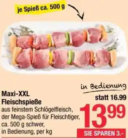 Maximarkt Maxi- Fleischspieße Angebot