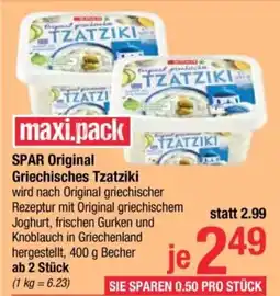 Maximarkt SPAR Original Griechisches Tzatziki Angebot