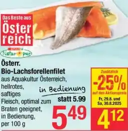 Maximarkt Österr Bio-Lachsforellenfilet Angebot