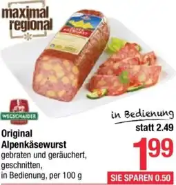 Maximarkt Original Alpenkäsewurst Angebot