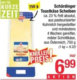 Maximarkt Schärdinger Toastkäse Scheiben Angebot