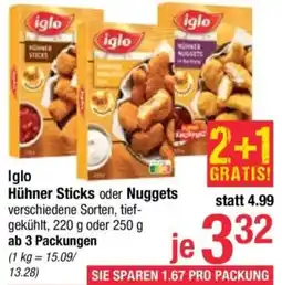 Maximarkt Iglo Hühner Sticks oder Nuggets Angebot